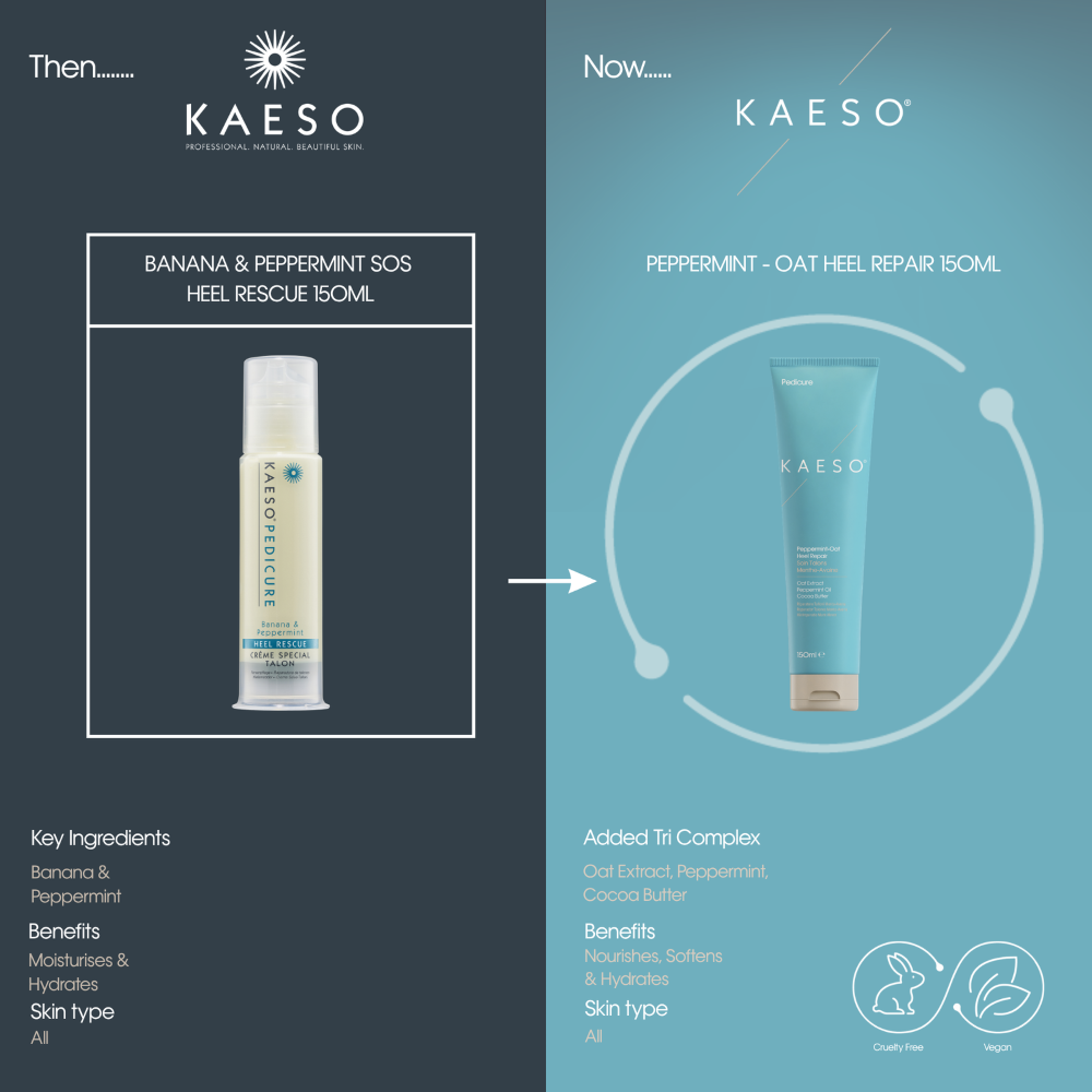 KAESO BANANA & PEPPERMINT SOS HEEL RESCUE CREAM 150ML - Image 2