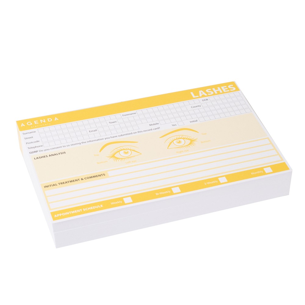(RC9) RECORD CARDS - BROWS / LASHES (100 PACK) - Image 2