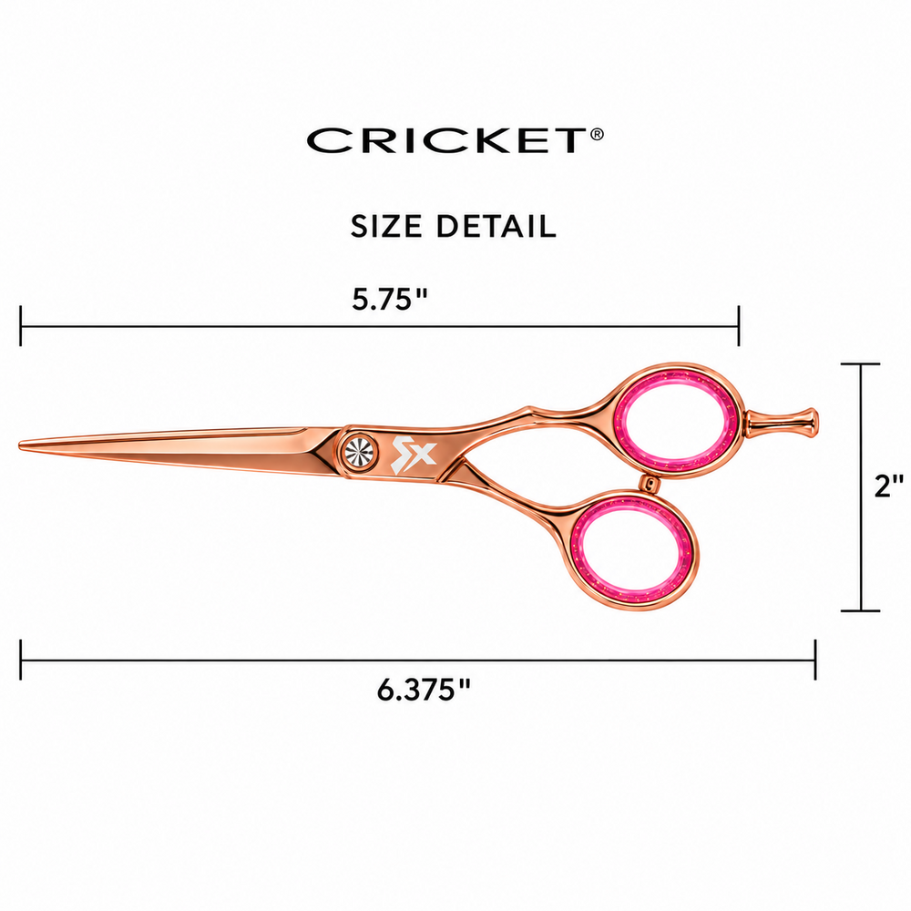 CRICKET SHEAR EXPRESSIONS SCISSOR 5.75" LEFT - HEY ROSIE - Image 2