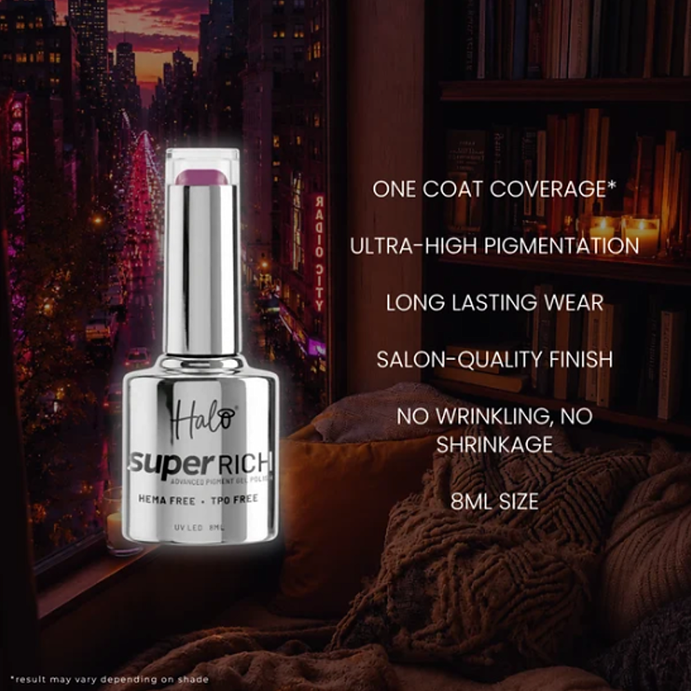 HALO SUPER RICH ADVANCED PIGMENT GEL POLISH 8ML - DUSK - Image 4