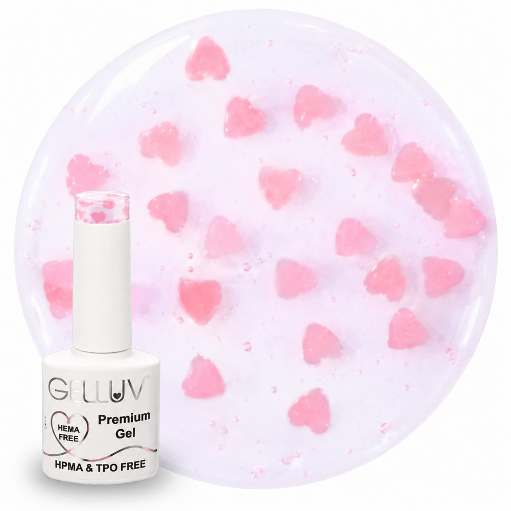 GELLUV NO WIPE SPARKLE TOP COAT 8ML - AMOUR